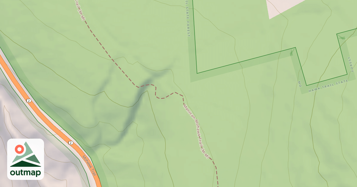 Map of Mahican Mohawk Trail