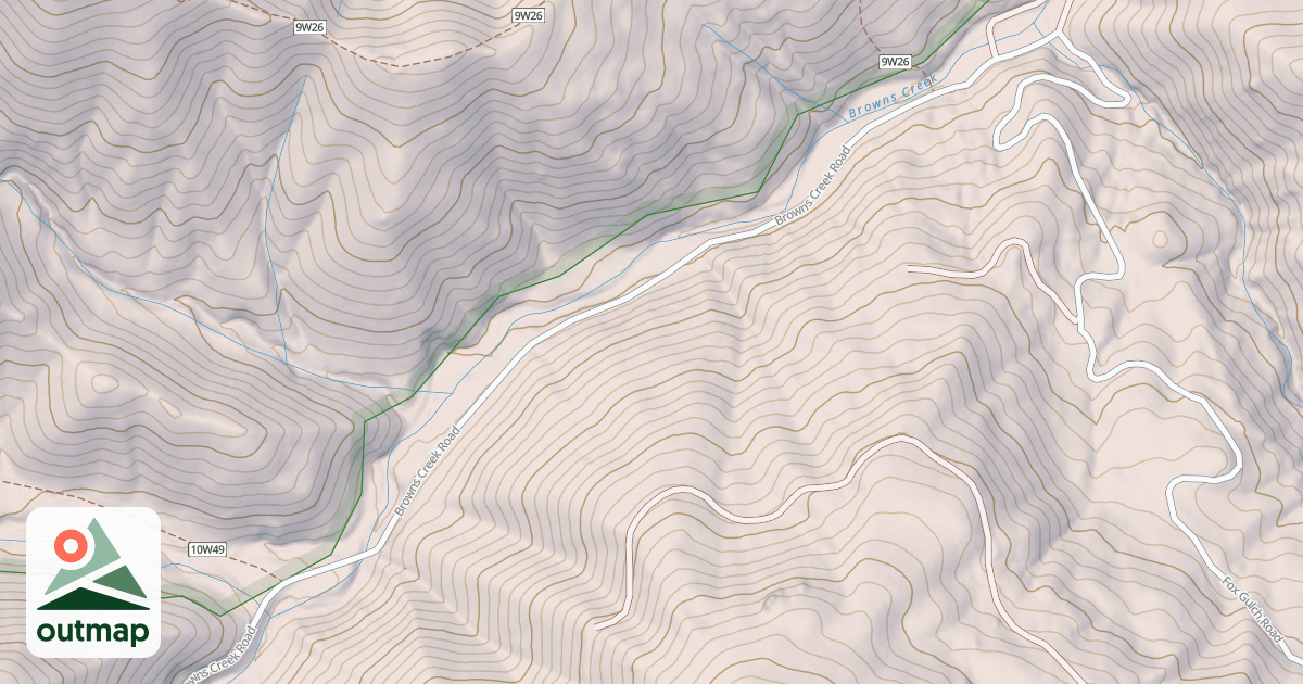 Map of BROWNS CREEK