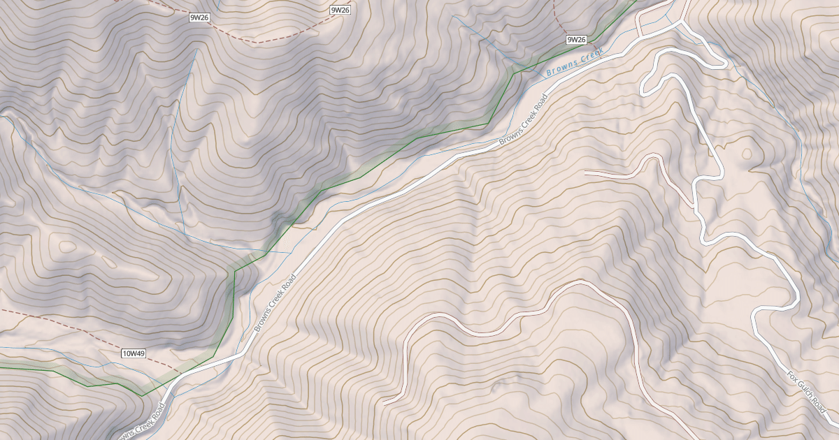 Map preview of BROWNS CREEK