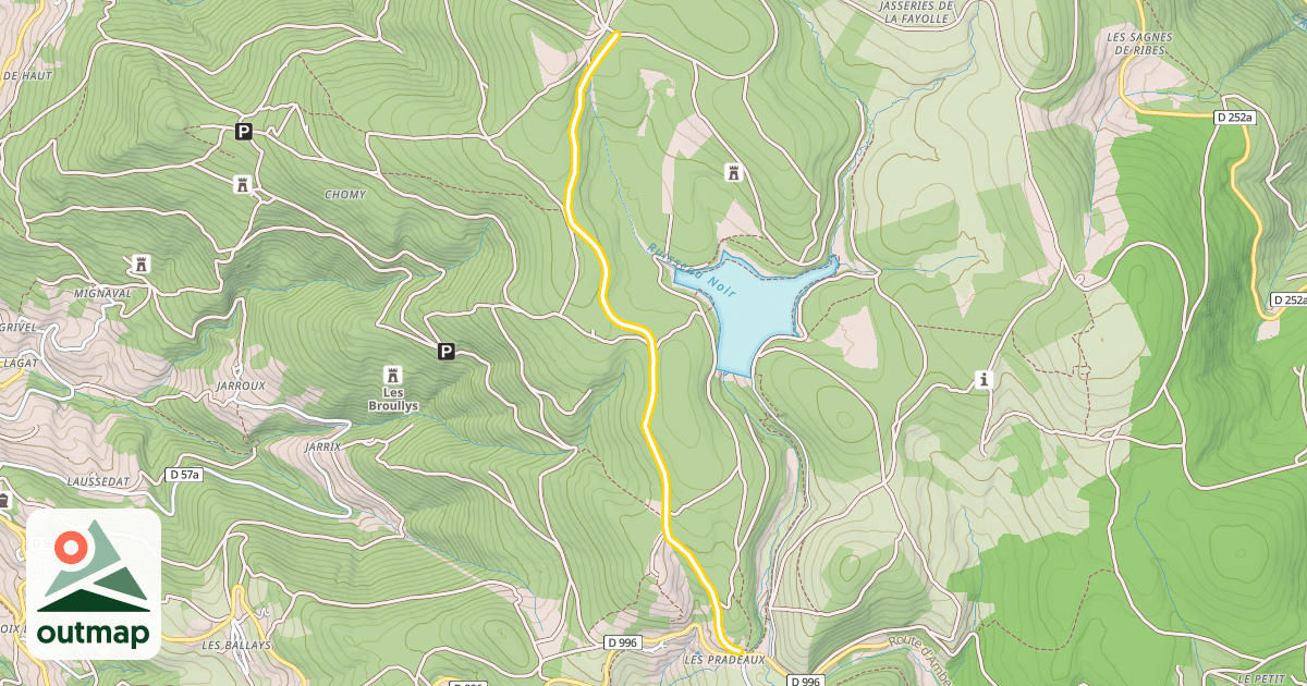 Map of Route de la Fayevie
