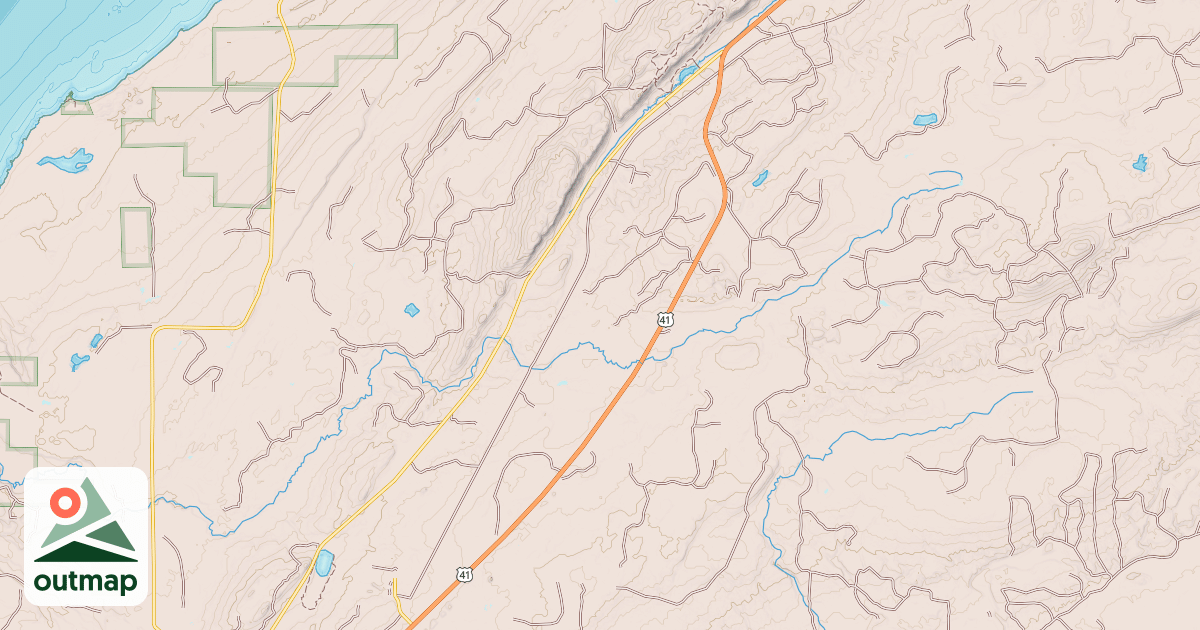 Map of Keweenaw State Trail