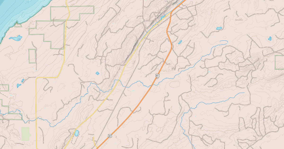 Map preview of Keweenaw State Trail