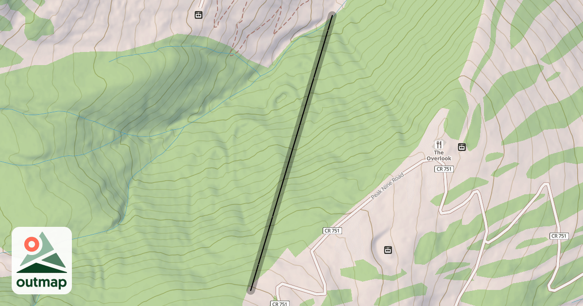 Map of E Lift Line