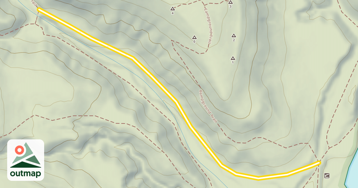Map of Oliver Charley Trail