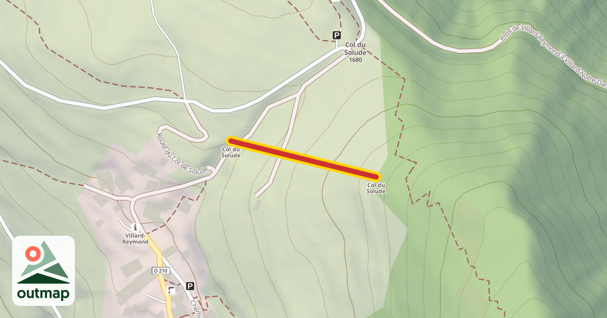 Map of Col du Solude