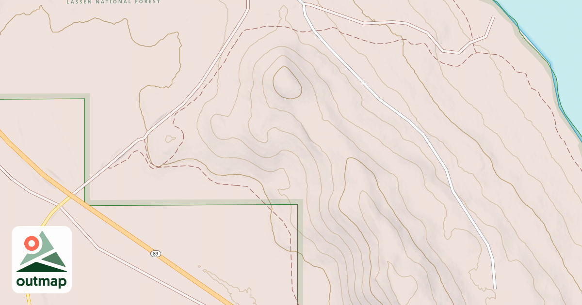 Map of ALMANOR WEST