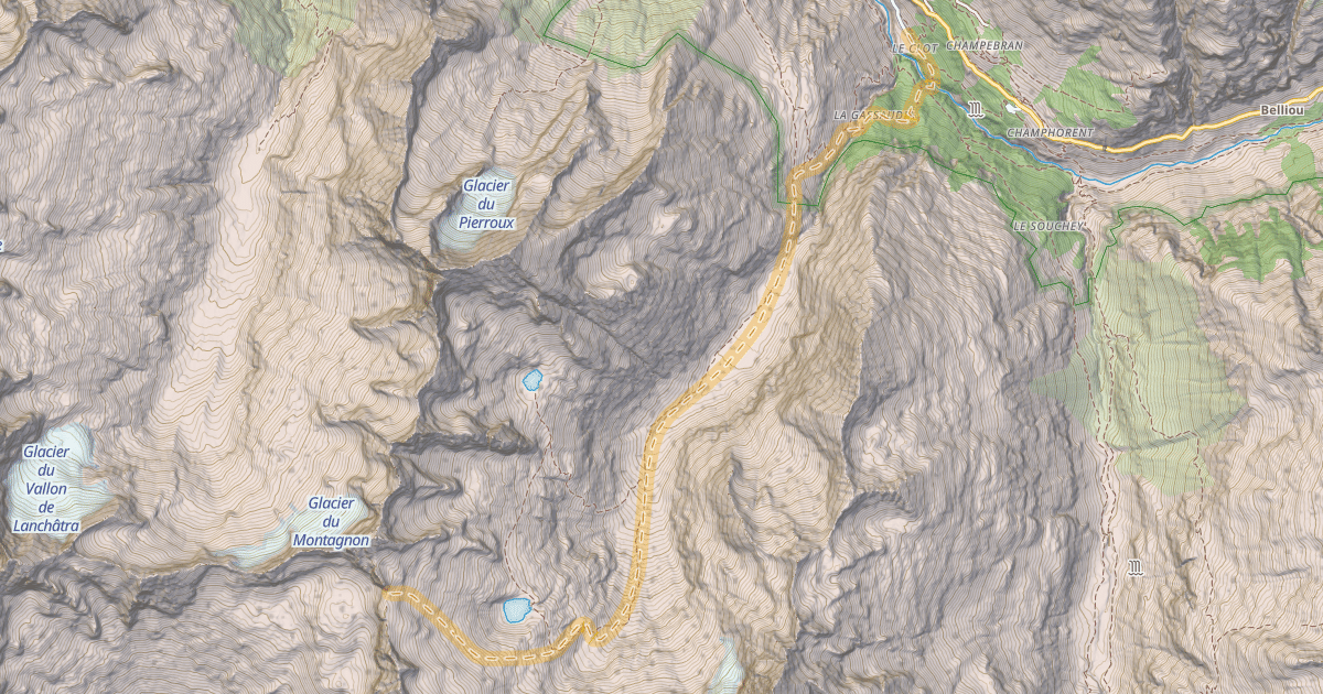Map preview of Col de la Haute Pisse — Le Clot d'en Bas