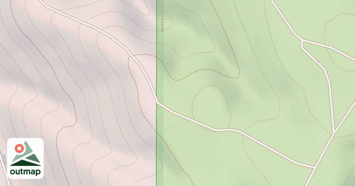 Map of BLM National GTLF Public Motorized Roads 6a31f316-3c45-4449-9536-ee366057e5e0