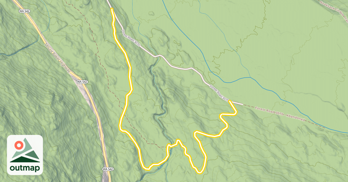 Map of Cougar Loop