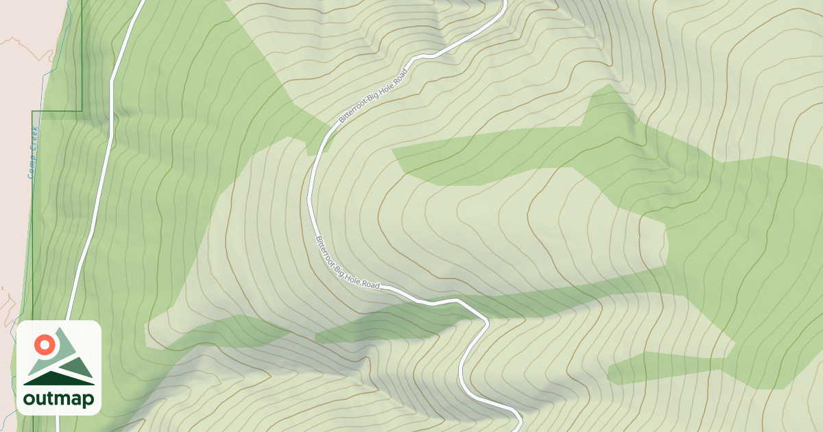 Map of (FDR) BITTERROOT BIG HOLE