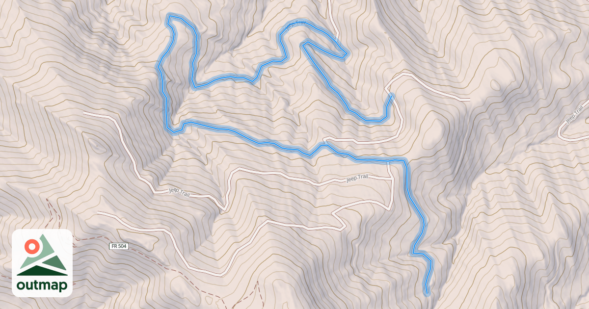 Map of Jeep Trail
