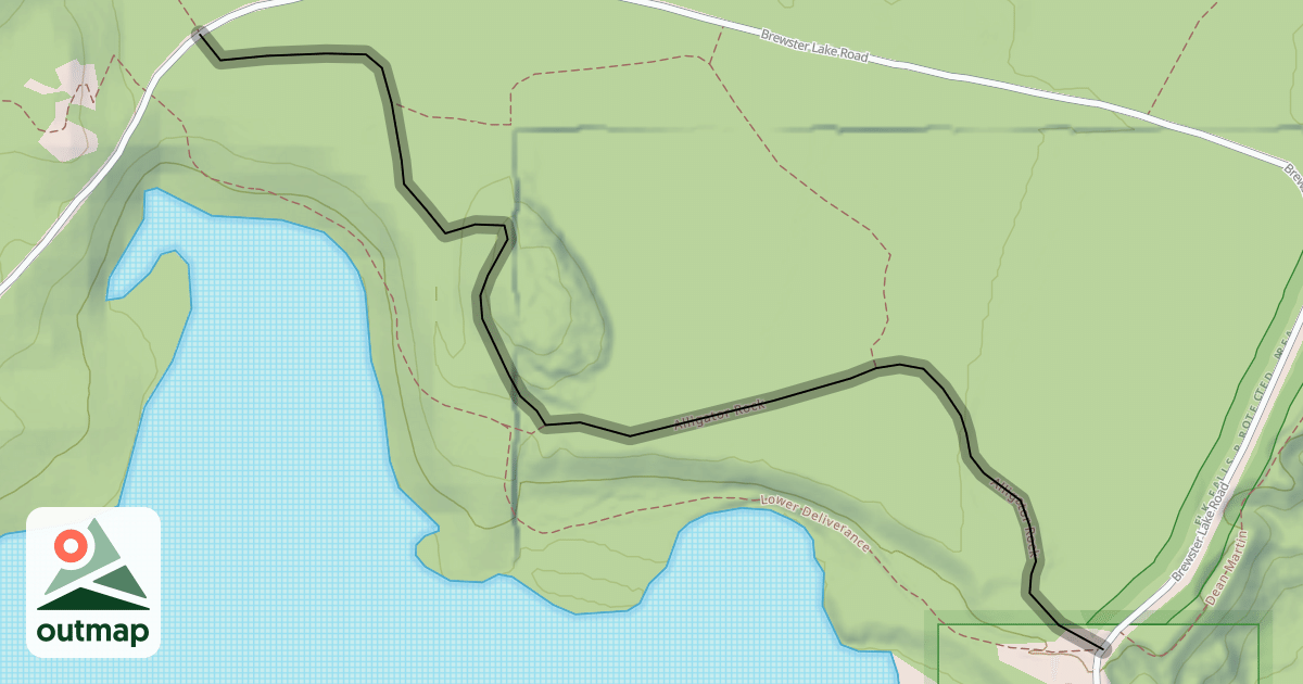 Map of Alligator Rock