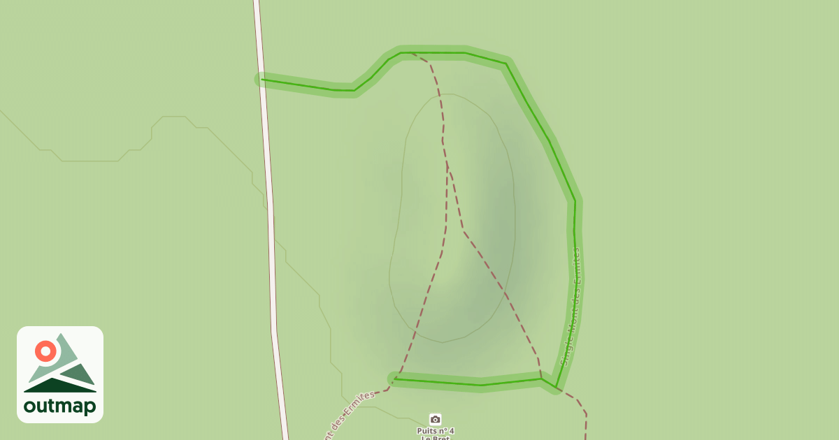 Map of Single Mont des Ermites