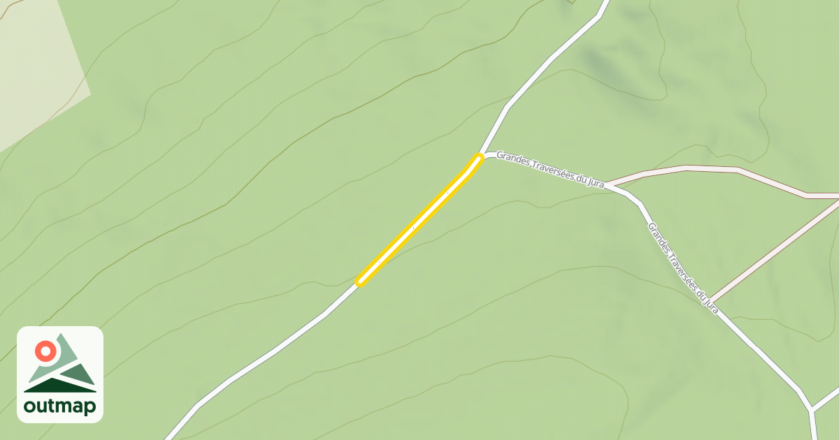Map of Grandes Traversées du Jura