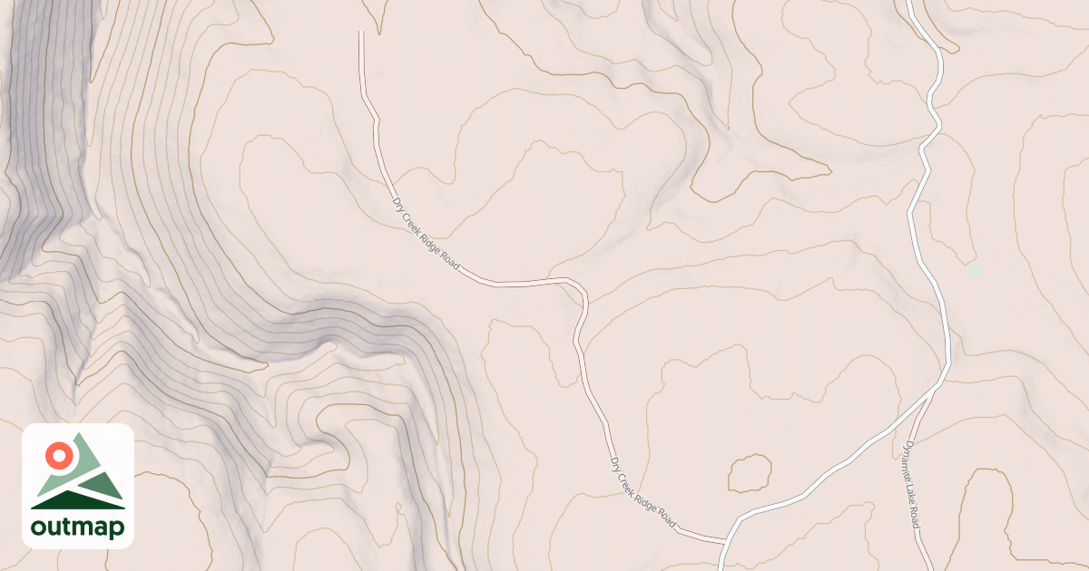 Map of DRY CREEK RIDGE
