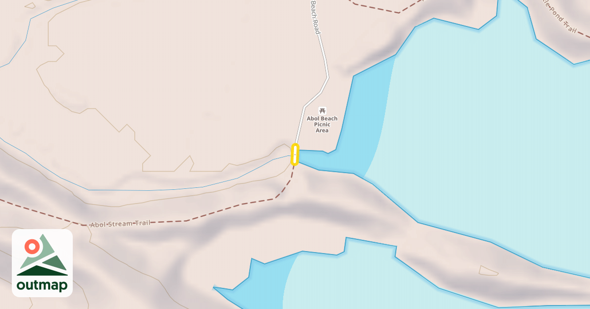 Map of Abol Stream Trail