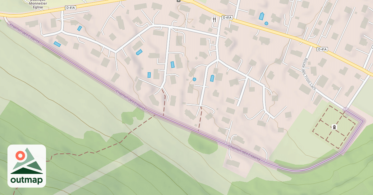Map of Chemin des Esserts