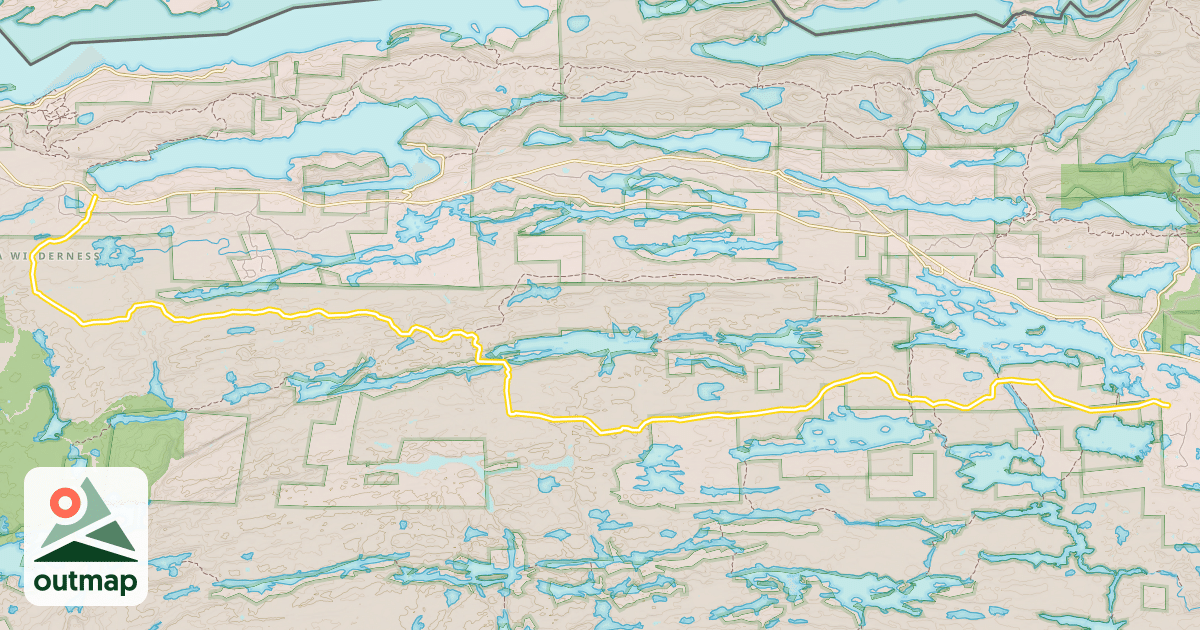 Map of Banadad Ski Trail