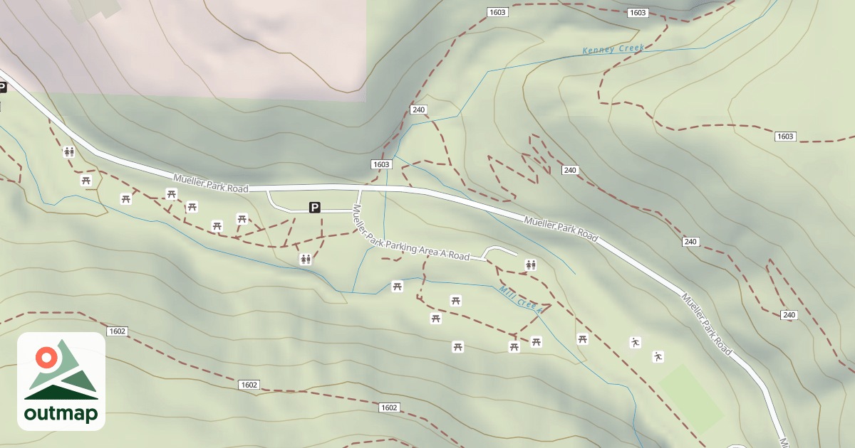 Map of MUELLER PARK P.A.-A