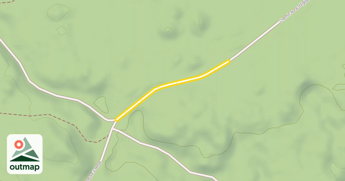 Map of Chemin Rural d'Égliseneuve à Besse