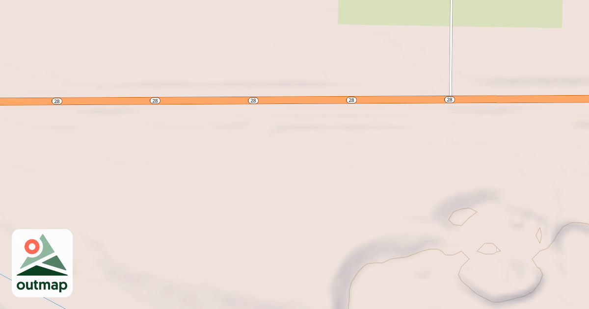 Map of M-28 SPUR 3361