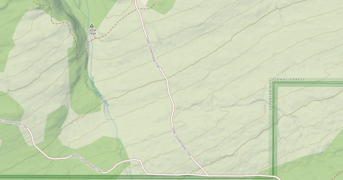 Map preview of Deer Snowmobile Trail