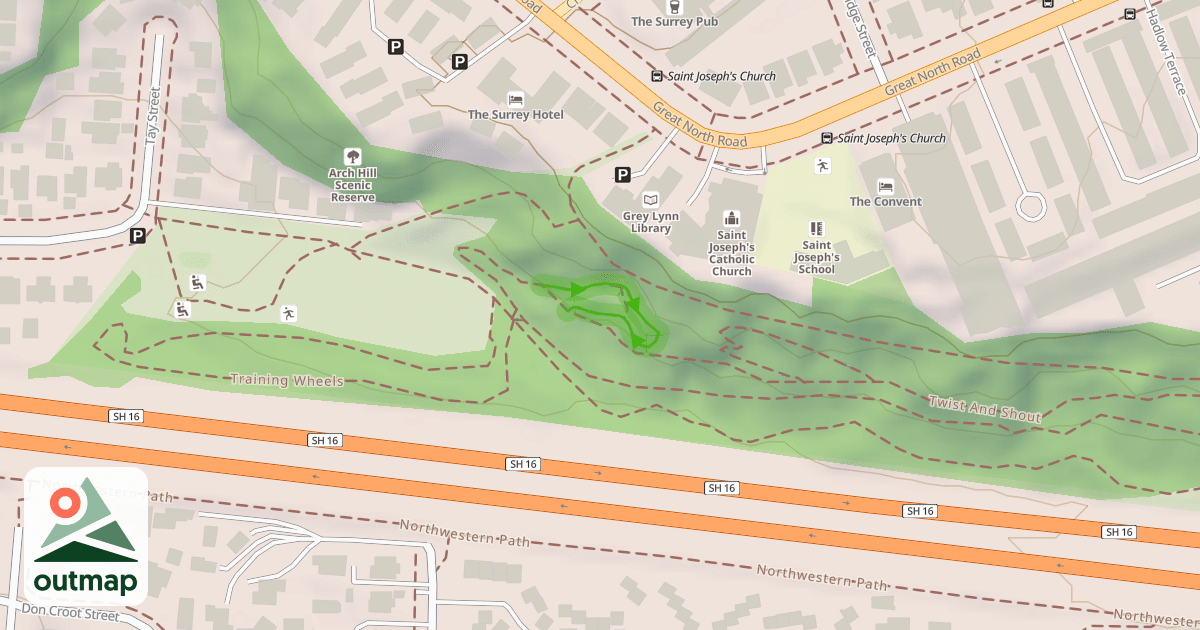 Map of Steep Street