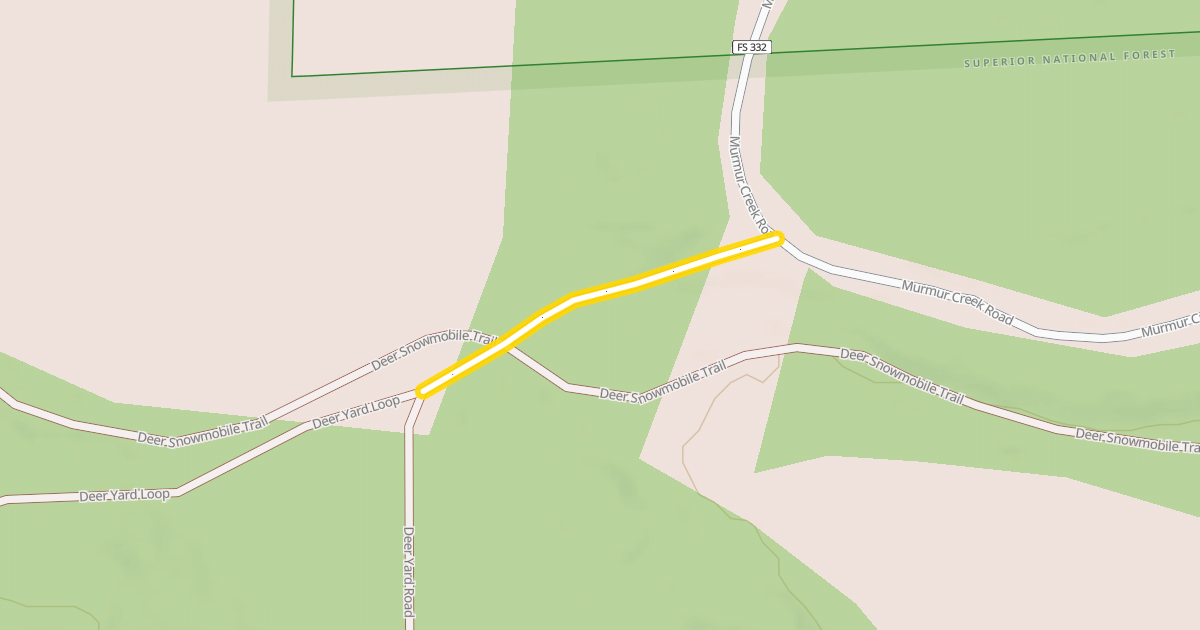 Map preview of Deer Yard Road