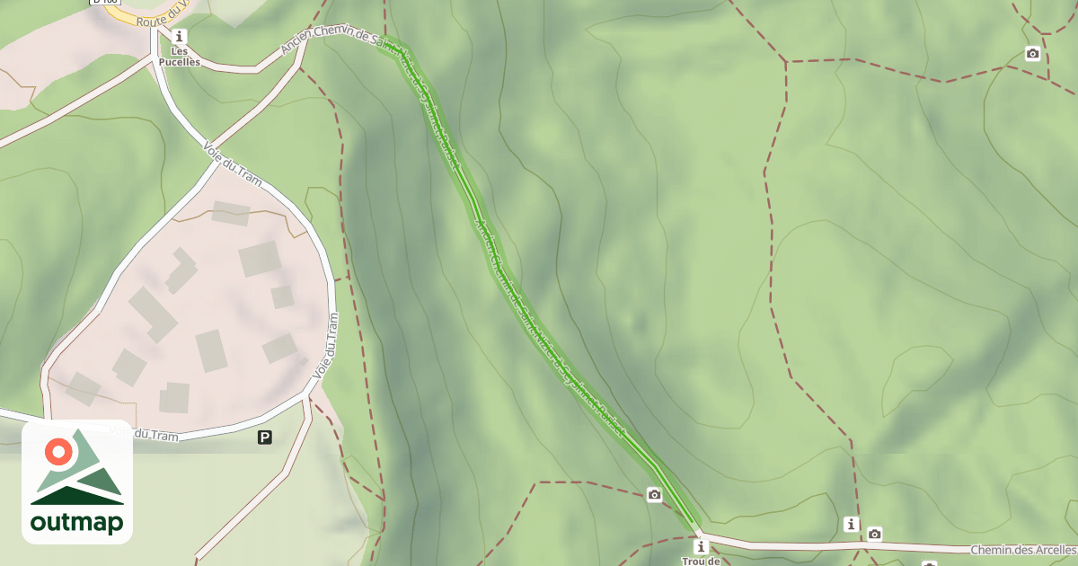 Map of Ancien Chemin de Saint-Nizier à Seysinnet-Pariset