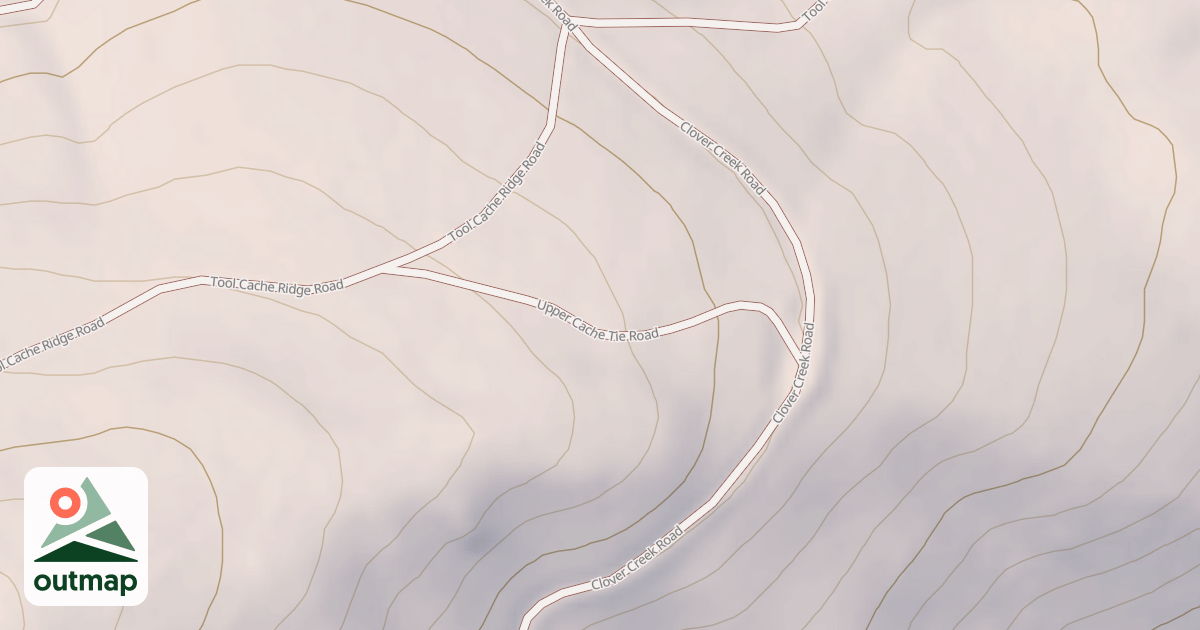 Map of UPPER CACHE TIE