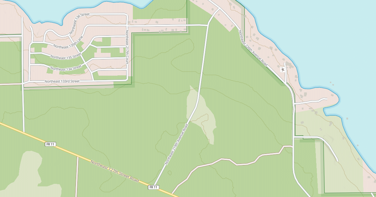 Map preview of NE 219 TH AV RD