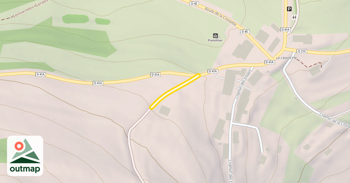 Map of Chemin des Crèches