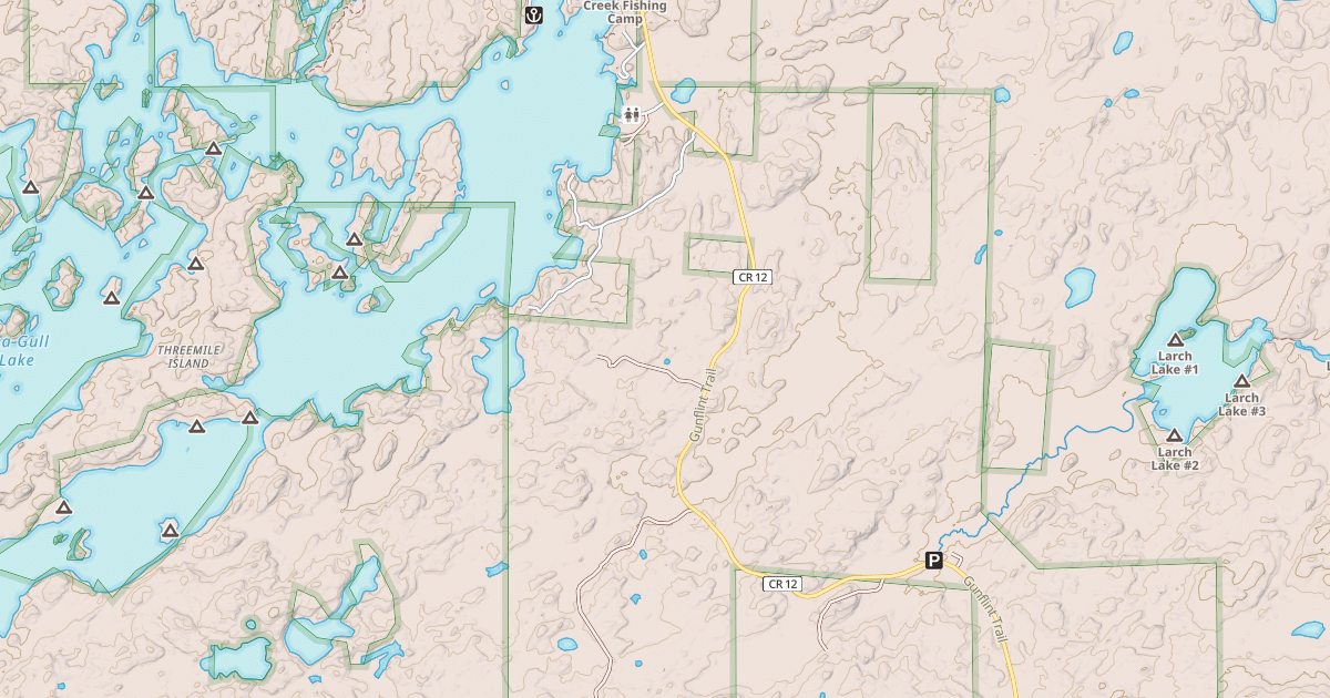 Map preview of GUNFLINT SNOWMOBILE