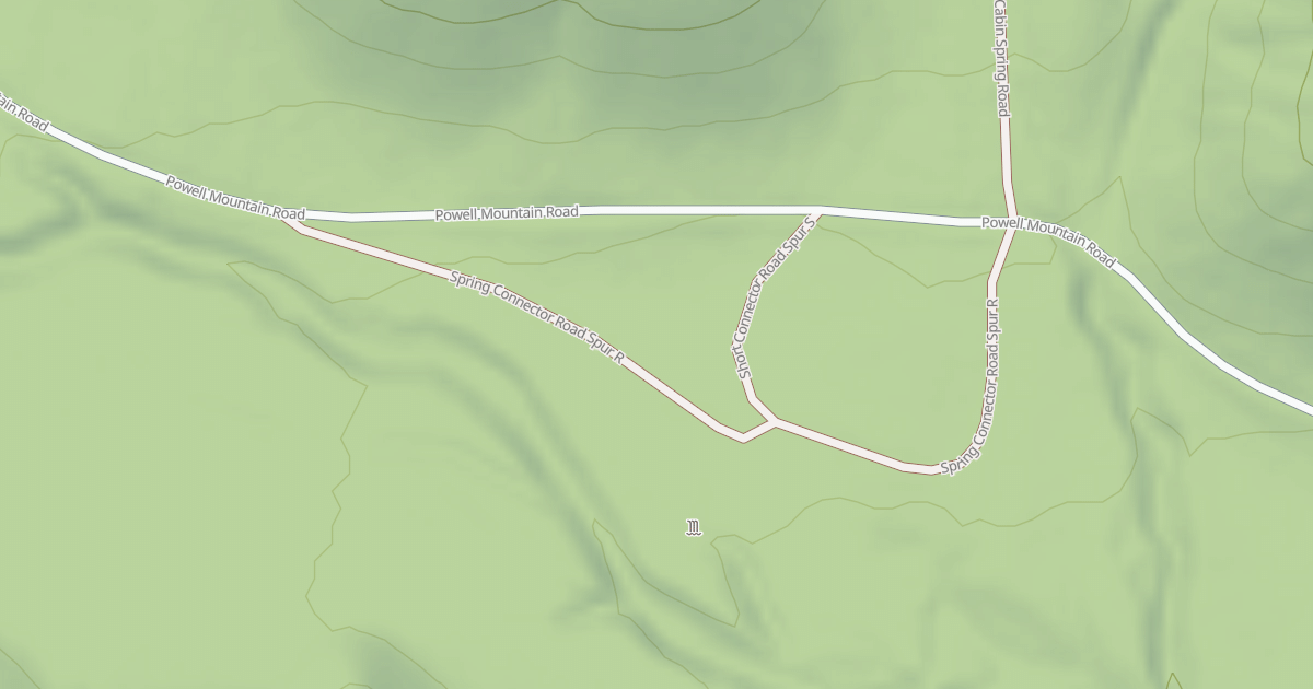 Map preview of SPRING CONNECTOR ROAD SPUR R
