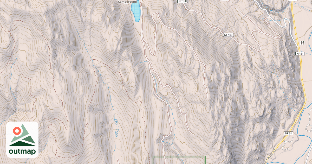 Map of FIRST CREEK RIDGE