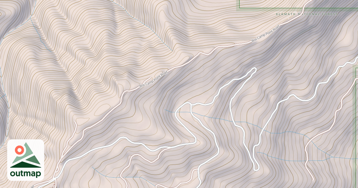 Map of BOX CAMP POINT