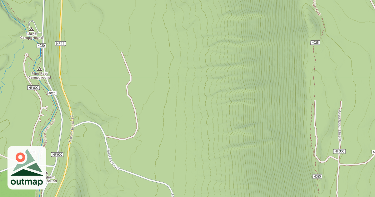 Map of USFS Motor Vehicle Use Map Roads {53F7BEE7-A090-4E76-BA85-639A0D2D53BE}