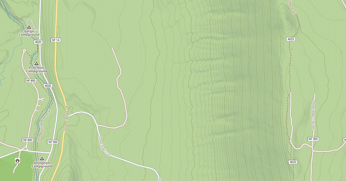 Map preview of USFS Motor Vehicle Use Map Roads {53F7BEE7-A090-4E76-BA85-639A0D2D53BE}