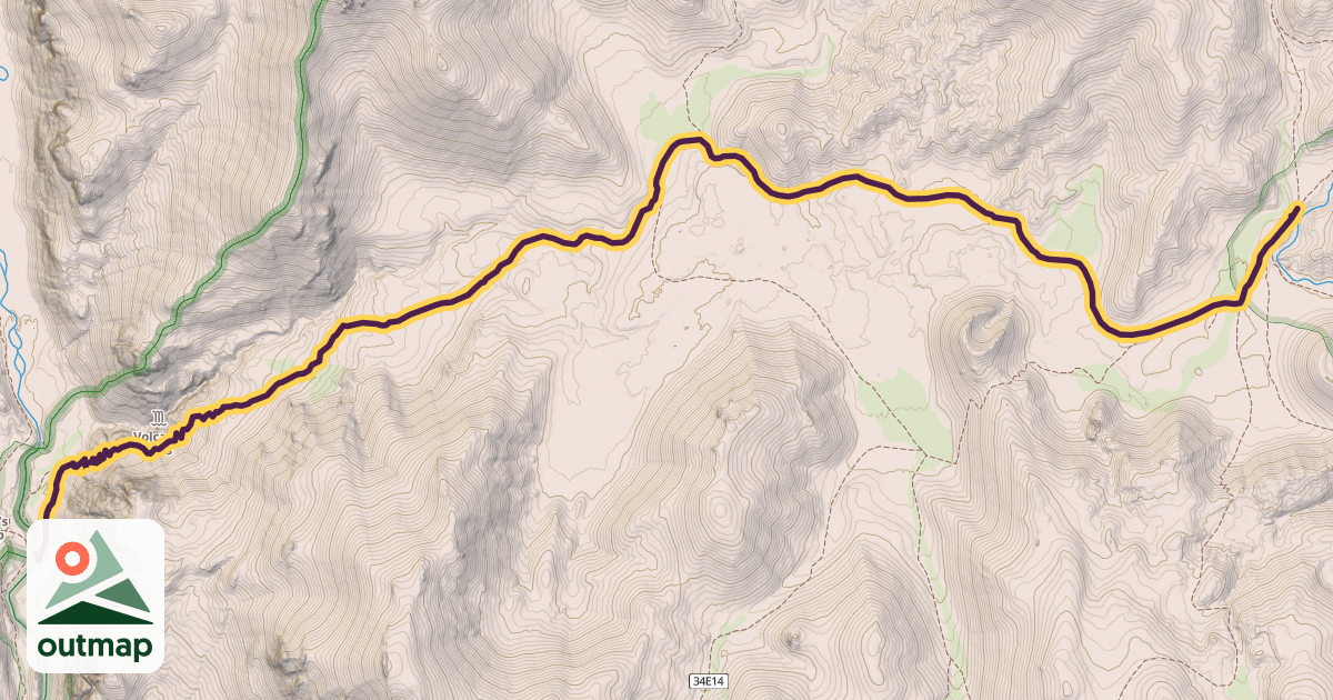 Map of Golden Trout Creek Trail