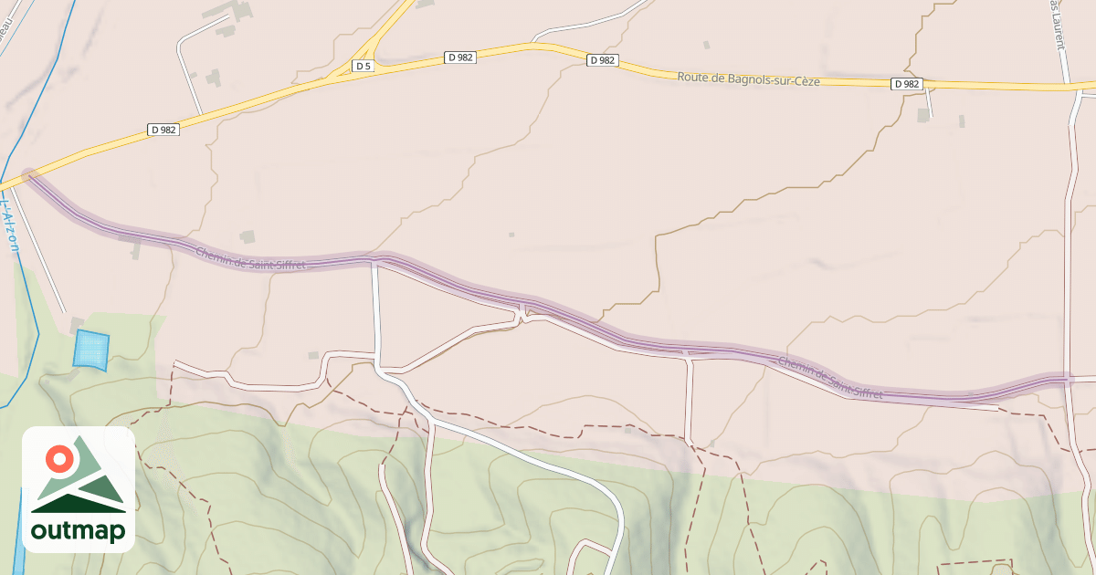 Map of Chemin de Saint-Siffret