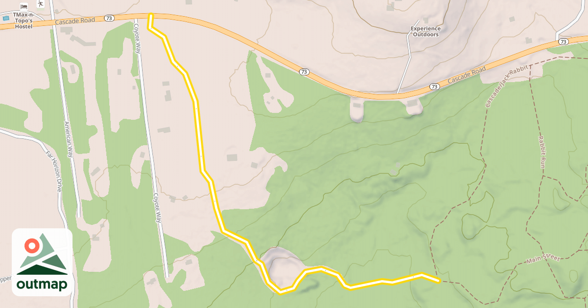 Map of Jack Rabbit Trail