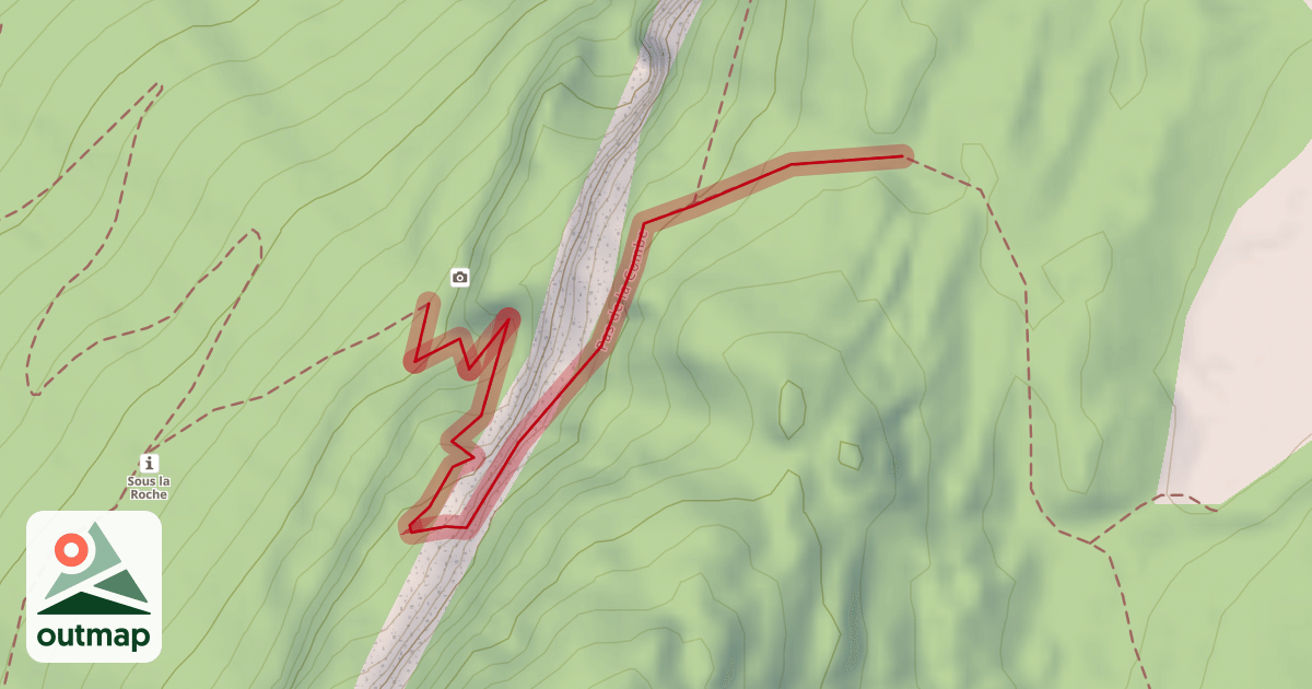 Map of Pas de la Combe