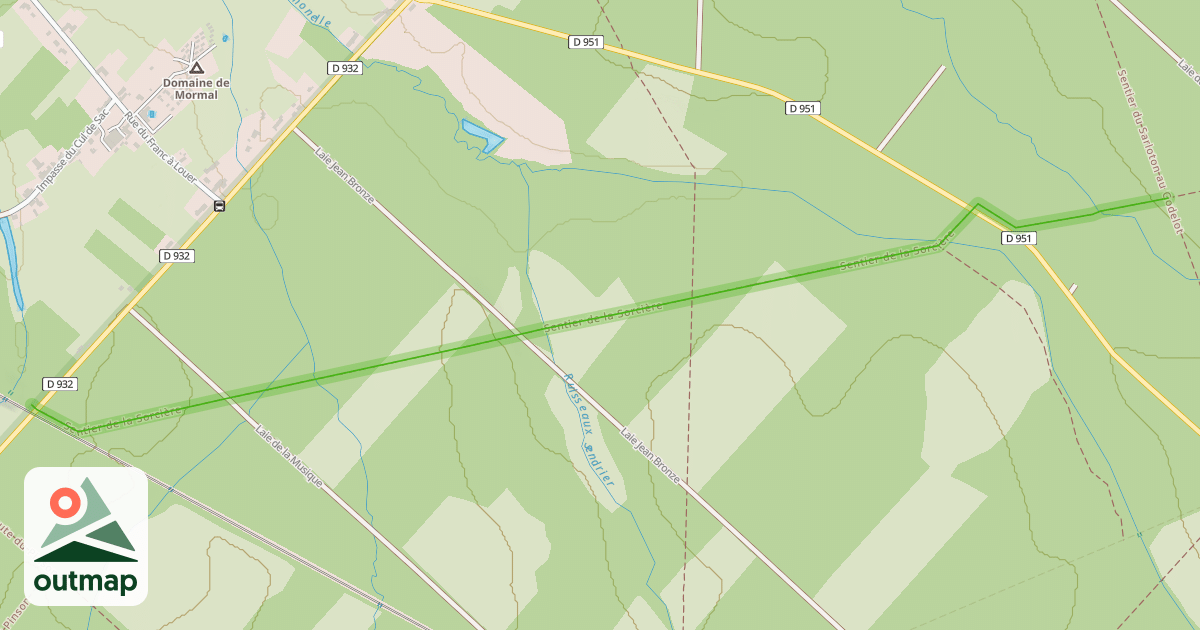 Map of Sentier de la Sorcière