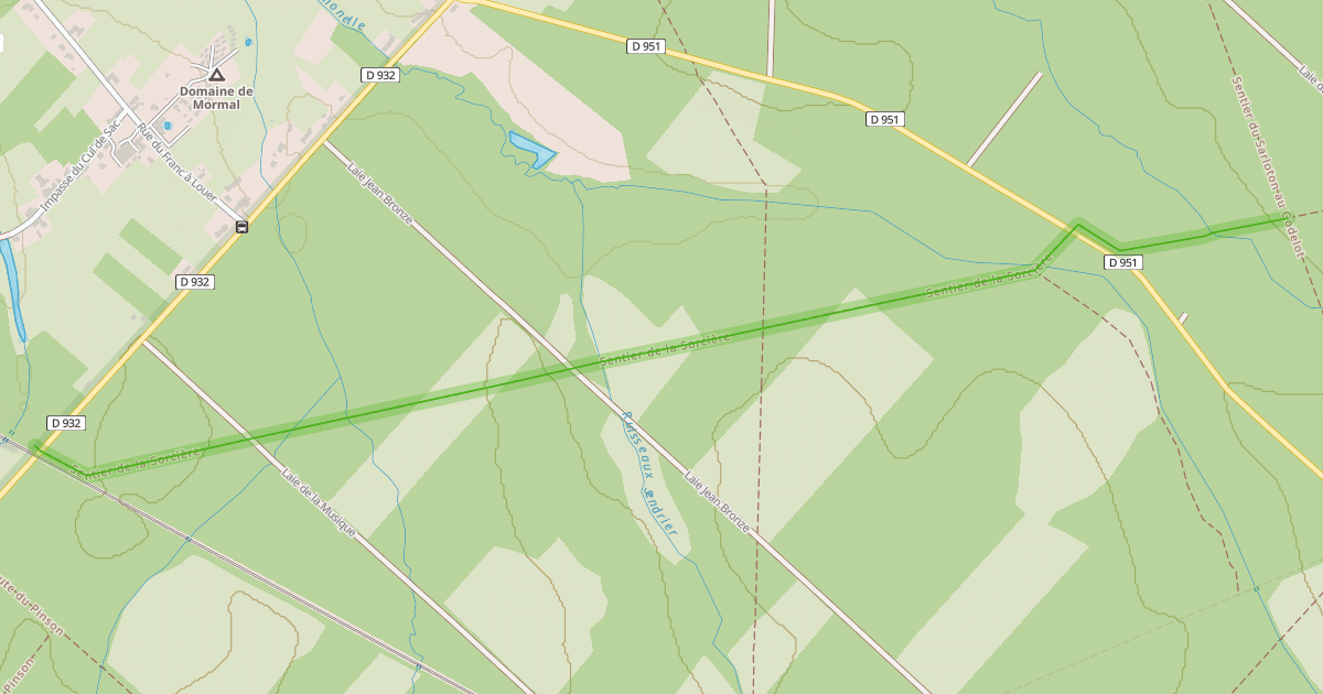 Map preview of Sentier de la Sorcière