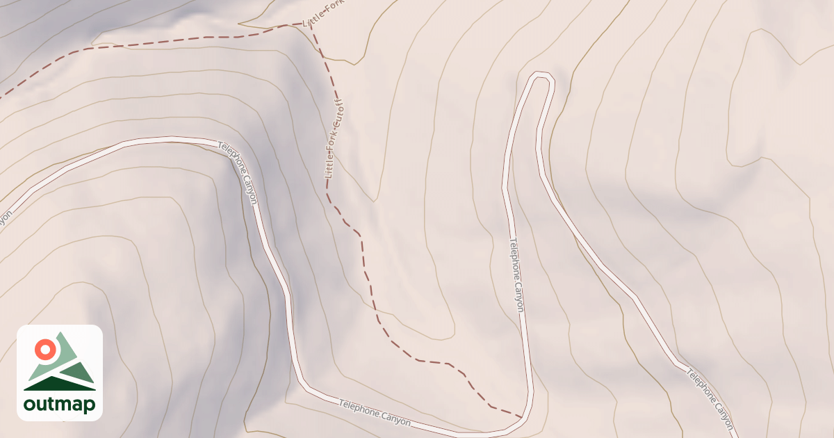 Map of LITTLE FORK CUTOFF