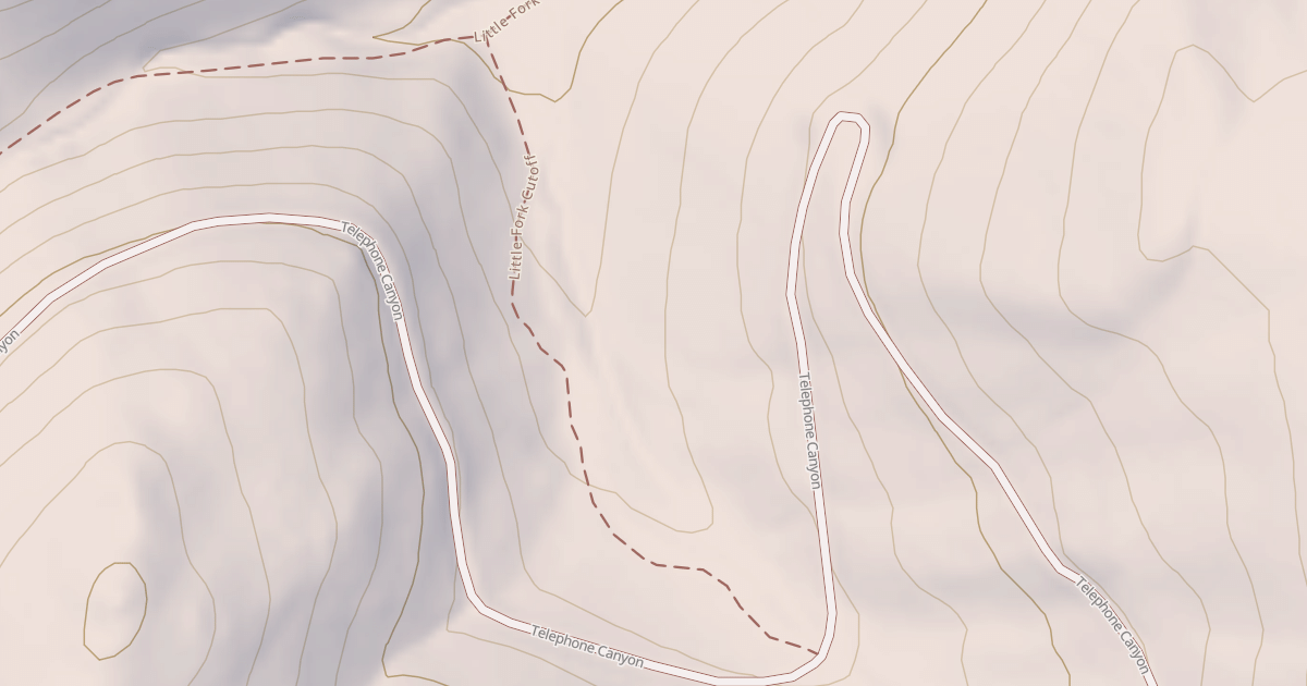 Map preview of LITTLE FORK CUTOFF