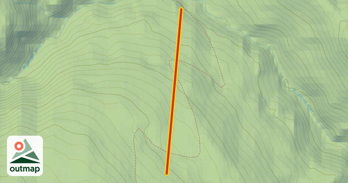 Map of Valemount T-bar