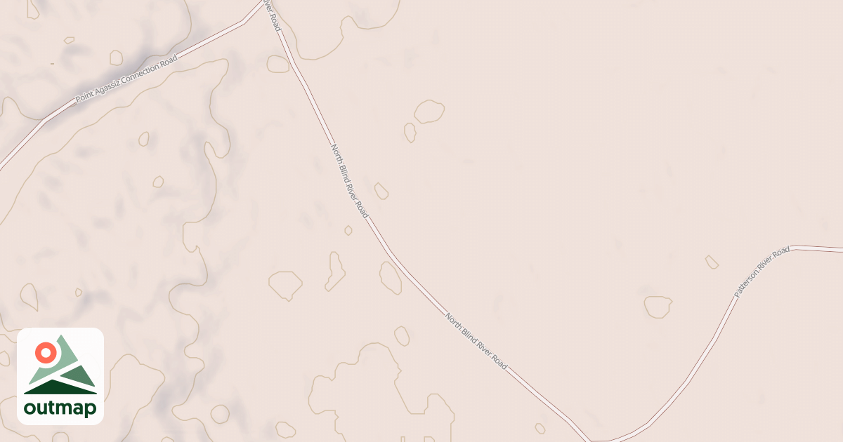Map of NORTH BLIND RIVER