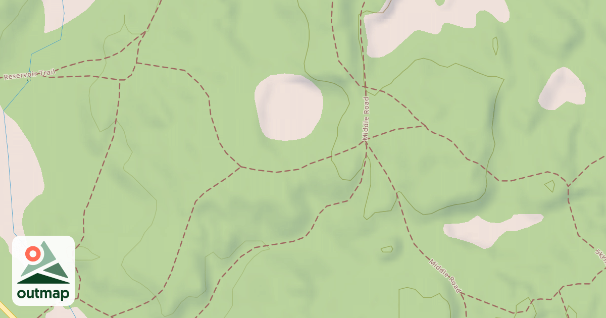Map of Cross Fells and Mountain Bike Loop