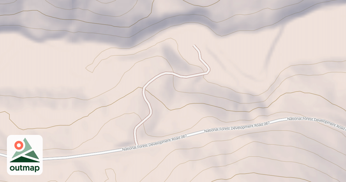 Map of MCCOY CREEK SPUR
